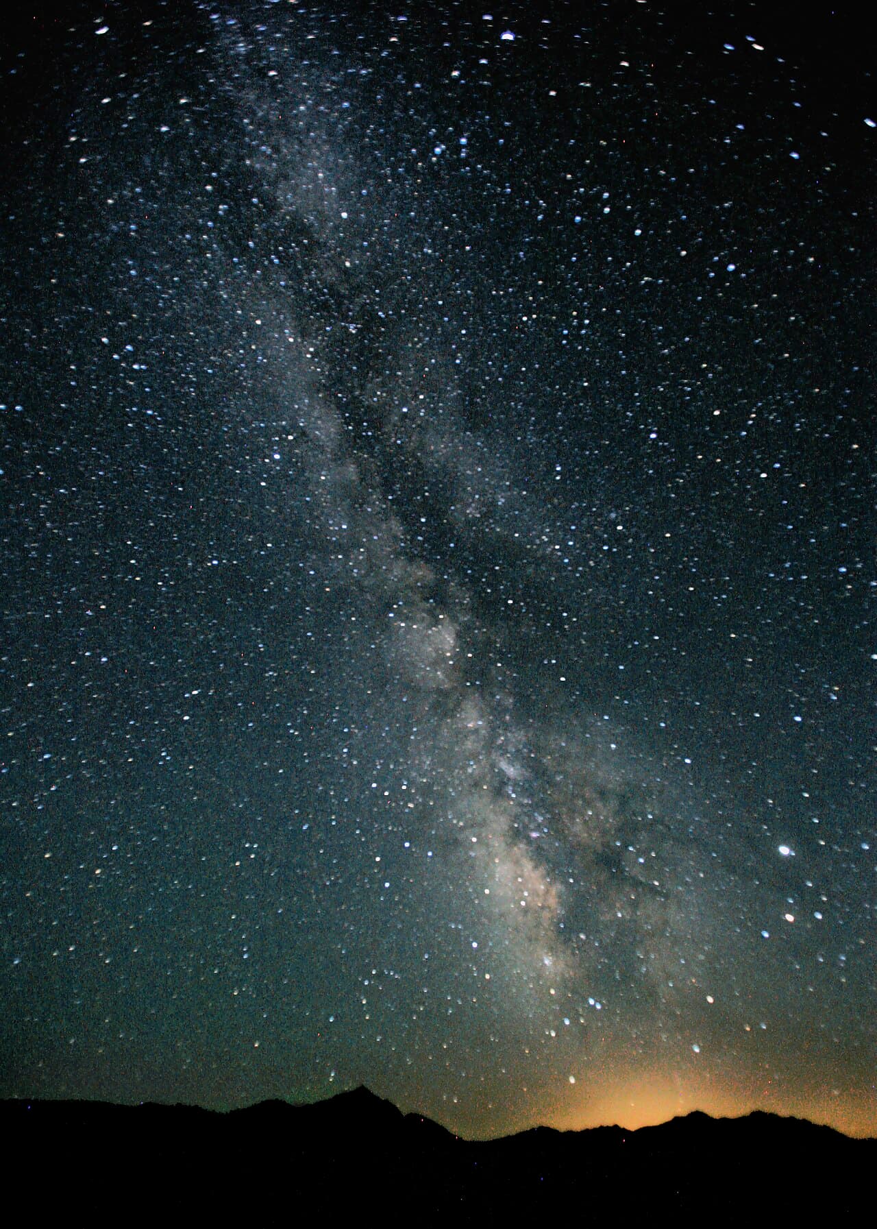 The Milky Way arching over the Black Rock Desert, Nevada, on a clear dark night