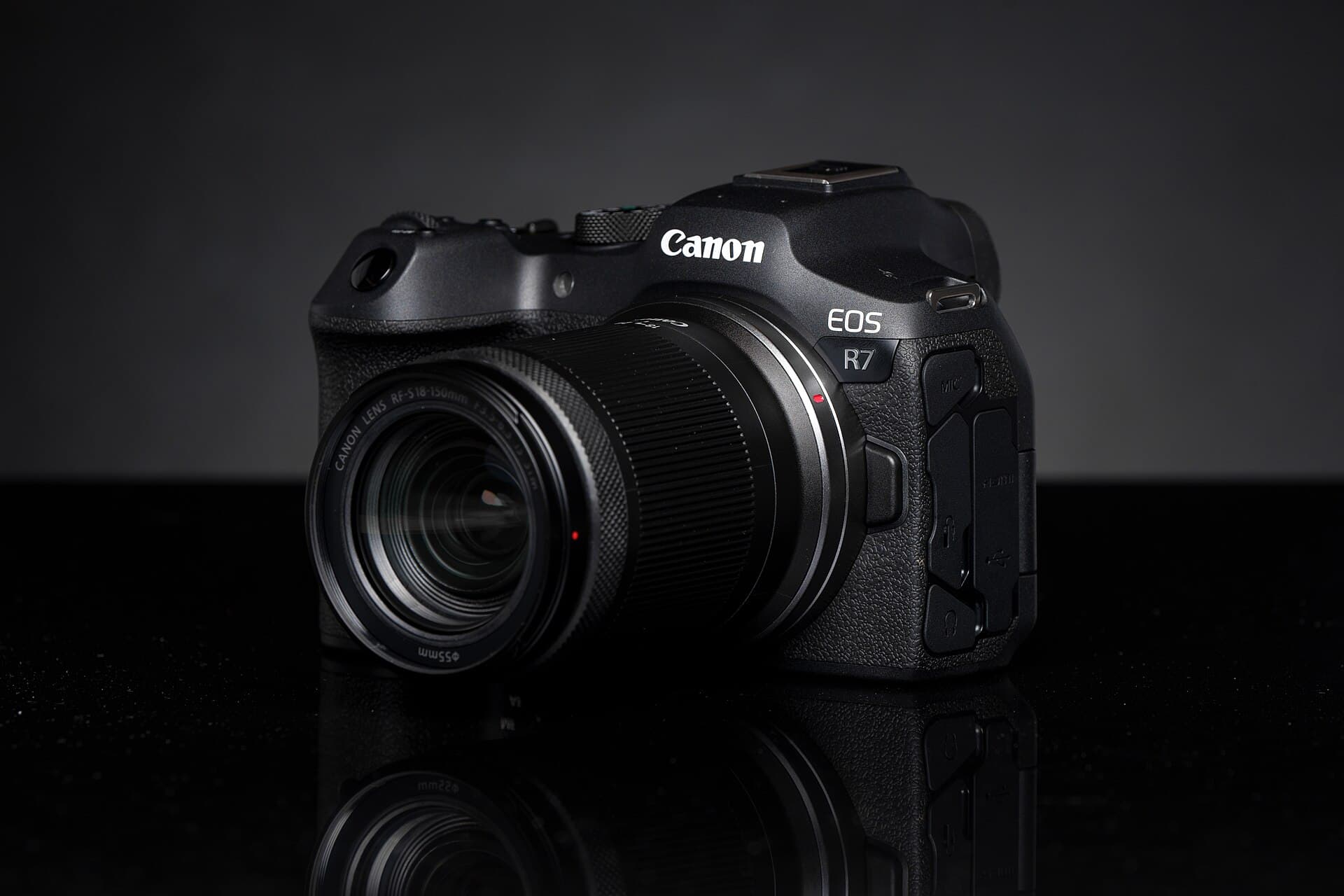 Canon EOS R7 APS-C mirrorless camera with a Canon RF-S 18-150mm f/3.5-6.3 IS STM lens