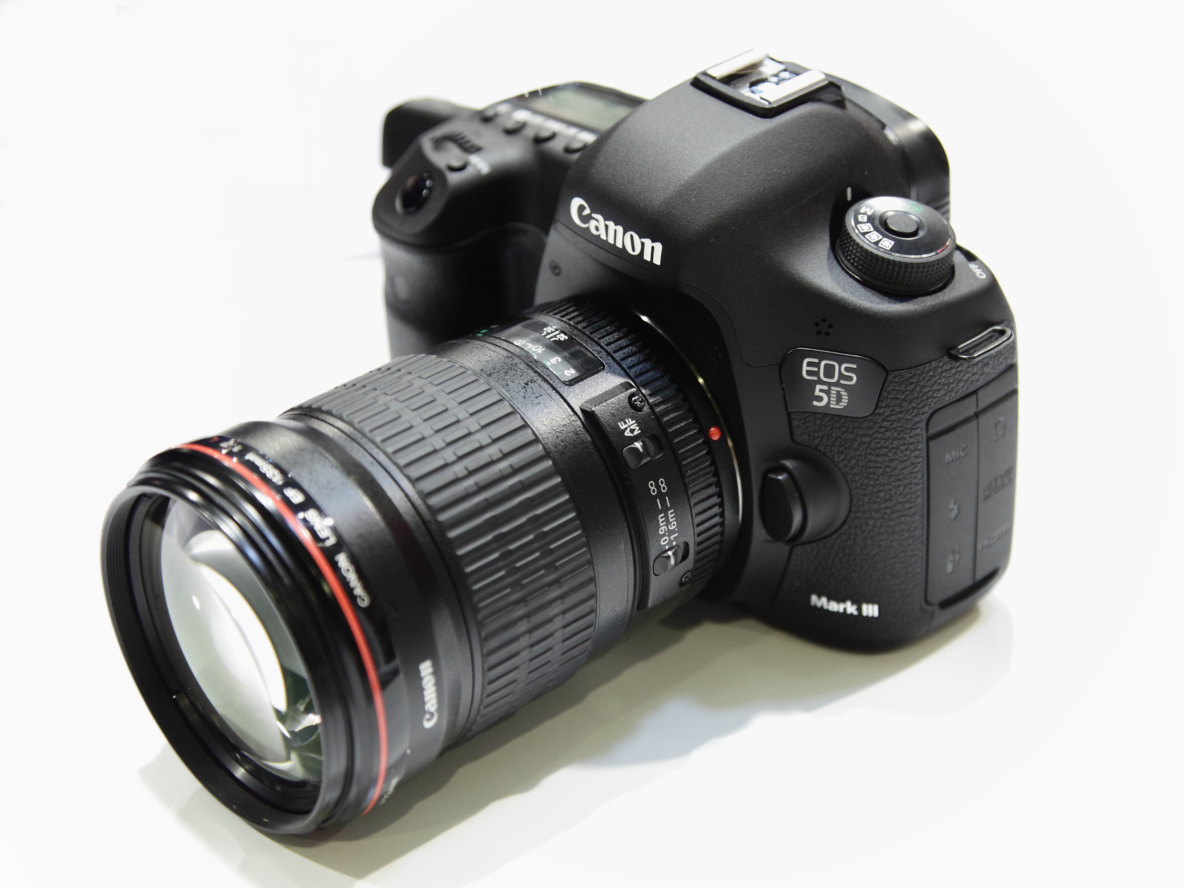 Canon EOS 5D Mark III DSLR camera body, front view