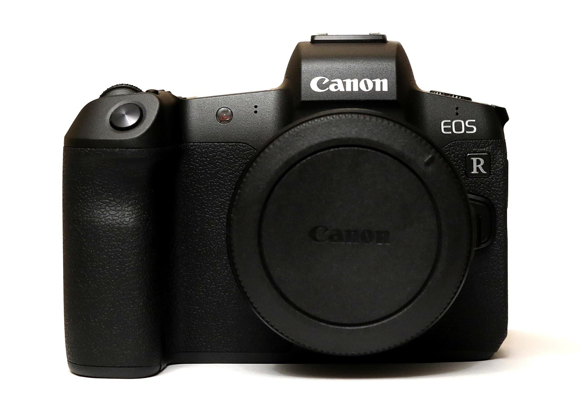 Canon EOS R full-frame mirrorless camera body with an RF body cap